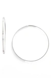Lana Jewelry Lana Jewelry 'flat Magic' Medium Hoop Earrings In White Gold