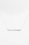 Argento Vivo Bar Pendant Necklace In Silver