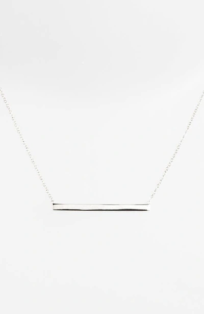 Argento Vivo Bar Pendant Necklace In Silver