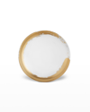 L'objet Zen Small 24k Gold & Porcelain Round Tray