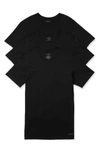 Calvin Klein Mens Black Logo-print Pack Of Three Cotton-jersey T-shirts M