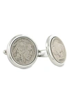 DAVID DONAHUE BUFFALO NICKEL CUFF LINKS,CL073102