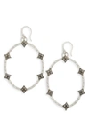 ARMENTA OLD WORLD CRIVELLI OVAL DROP DIAMOND EARRINGS,9747