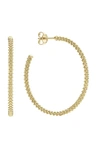 Lagos 25mm 18k Gold Caviar Hoop Earrings In Gold