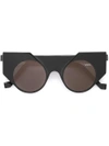 VAVA CAT EYE SUNGLASSES,BL0007BLACKSILVERFLEX11764789