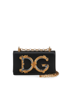 Dolce & Gabbana Barocco Leather Shoulder Bag