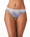 Wacoal Embrace Lace Scalloped-trim Mid-rise Stretch-woven Briefs In Wild Wind/egret
