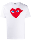 Comme Des Garçons Play Logo Embroidery Cotton T-shirt