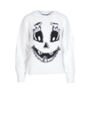 Moschino Pumpkin Face Pullover In White In White