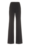Pinko Dattero Crepe Wide-leg Trousers In Black