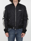 AMIRI BLACK BOMBER JACKET WITH LOGO