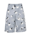Msgm Shorts Mens's Gray Bermuda Shorts In Gray