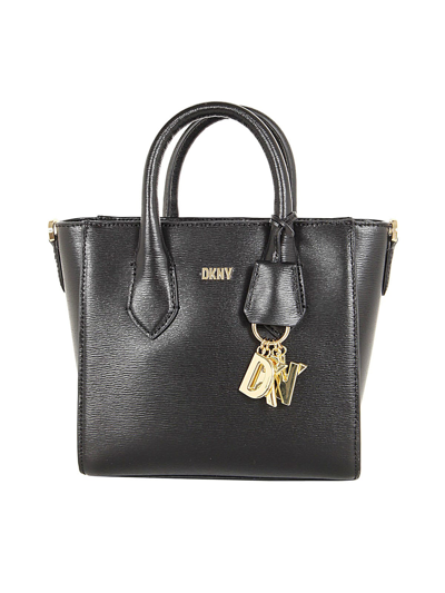 Dkny Valery Sm Satchel Bag In Bgd Blk Gold