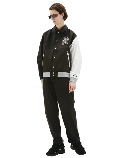 Acronym Colour-block Panel Detail Jacket In Black & Multi
