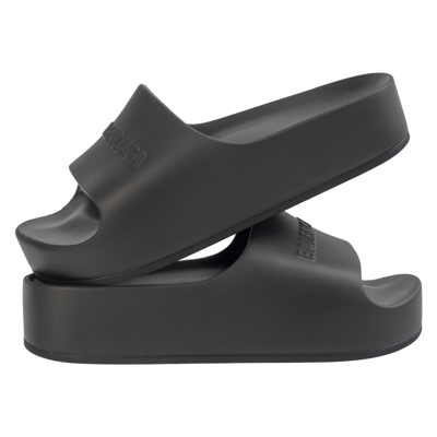 Balenciaga Chunky Platform Slides In Black