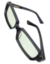 Undercover Sunglasses With Rectangular Frames In Black