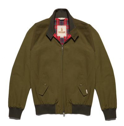 Baracuta G9 Harrington Jacket Thermal Beech In Army