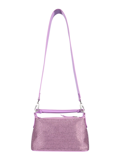 Leonie Hanne X Liu Jo Shoulder Bag With Rhinestones In Purple