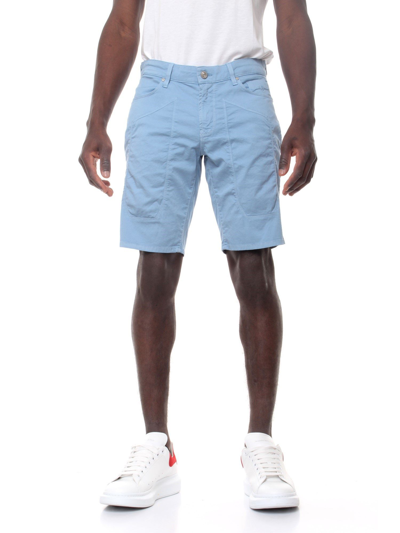 Jeckerson Men's Blue Cotton Shorts