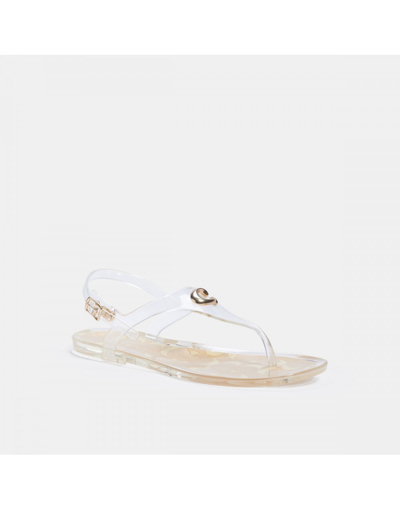Coach Natalee Rubber Jelly Sandal In Clear