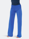 White Mark Plus Size Solid Palazzo Pants In Blue