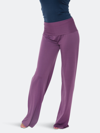 White Mark Solid Palazzo Pants In Purple