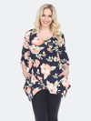 White Mark Blanche Tunic Top In Orange