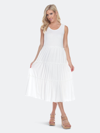 White Mark Scoop Neck Tiered Midi Dress