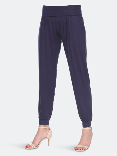 White Mark Women's Harem Pants In Blue