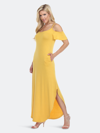 White Mark Women's Lexi Maxi Dress In Gold