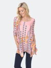 White Mark Women's Rella Tunic In Pink