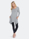 White Mark Women's Makayla Tunic In Grey