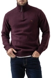 Rodd & Gunn Rodd And Gunn Merrick Bay Quarter-zip Sweater In Port