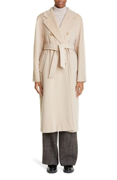 MAX MARA MAX MARA MADAME DOUBLE BREASTED WOOL & CASHMERE BELTED COAT