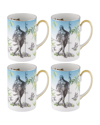 CHRISTIAN LACROIX REVERIES MUGS, SET OF 4