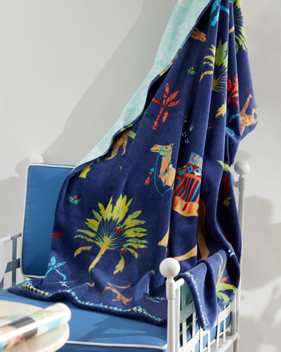 John Robshaw Dhule Resort Towel In Indigo