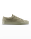 Koio Men's Capri Tonal Suede Low-top Sneakers In Olive