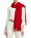 Loro Piana Cashmere Sciarpa Grande Fringe-trim Scarf