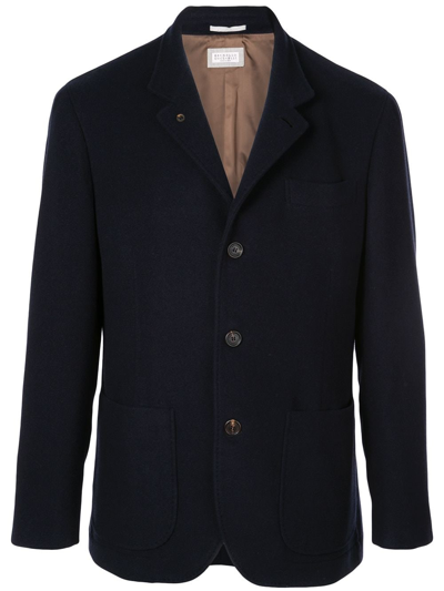 Brunello Cucinelli Blazer Jacket In Blu