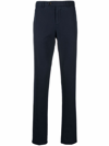 Brunello Cucinelli Mid-rise Slim Fit Chinos In Blue In Blue