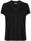 Brunello Cucinelli Short Sleeves Tshirt In Black
