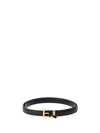 Prada Triangle Logo Buckled Bracelet In Nero