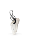 Alexander Mcqueen White Oversized Sneaker Keyring In Bianco
