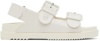 Gucci Women's Sandal With Mini Double G In Dusty White