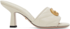 Gucci Off-white Double G Heeled Sandals In Mystic White
