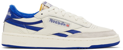 Reebok Off-white & Blue Club C Revenge Vintage Sneakers
