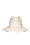 Totême Raffia Panama Hat In White