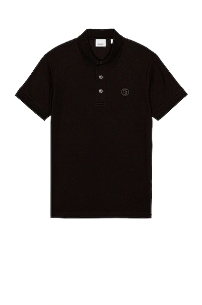 Burberry Eddie Polo Top In Black