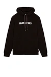 Burberry Black Cotton Sweatshirt In Black