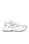 Axel Arigato White & Gray Marathon Runner Sneakers In White & Silver